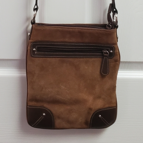 Leather crossbody, zipper closure by Wilson's leather - Picture 1 of 7